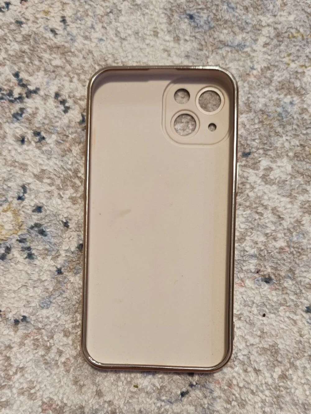 Clear Protective Phone Case with Rose Gold Trim and Camera Guard Iphone13